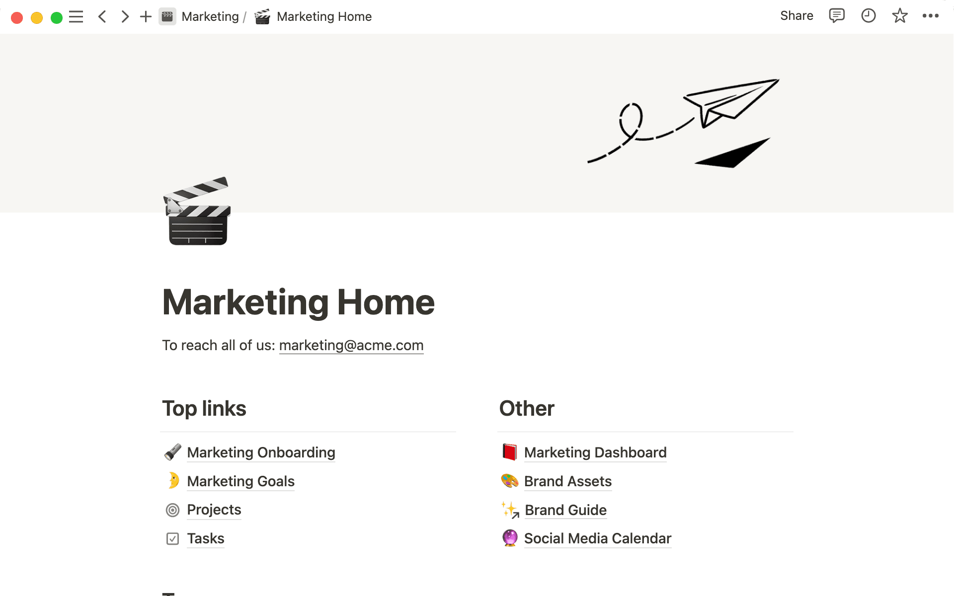 Docs, projects, and wiki can all coexist in one flexible Notion workspace.