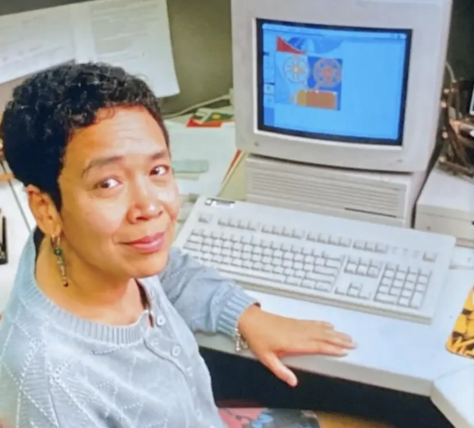 Loretta at work. Image from the New York Times.