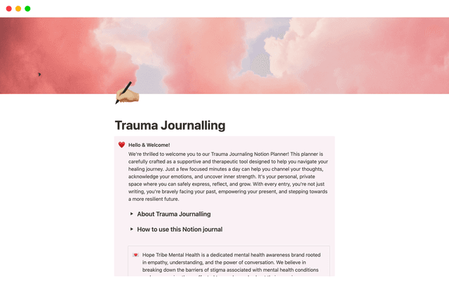 Trauma Journalling