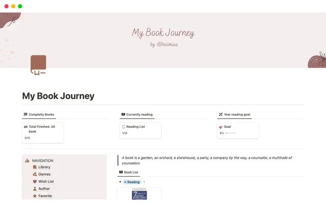 My Book Journey